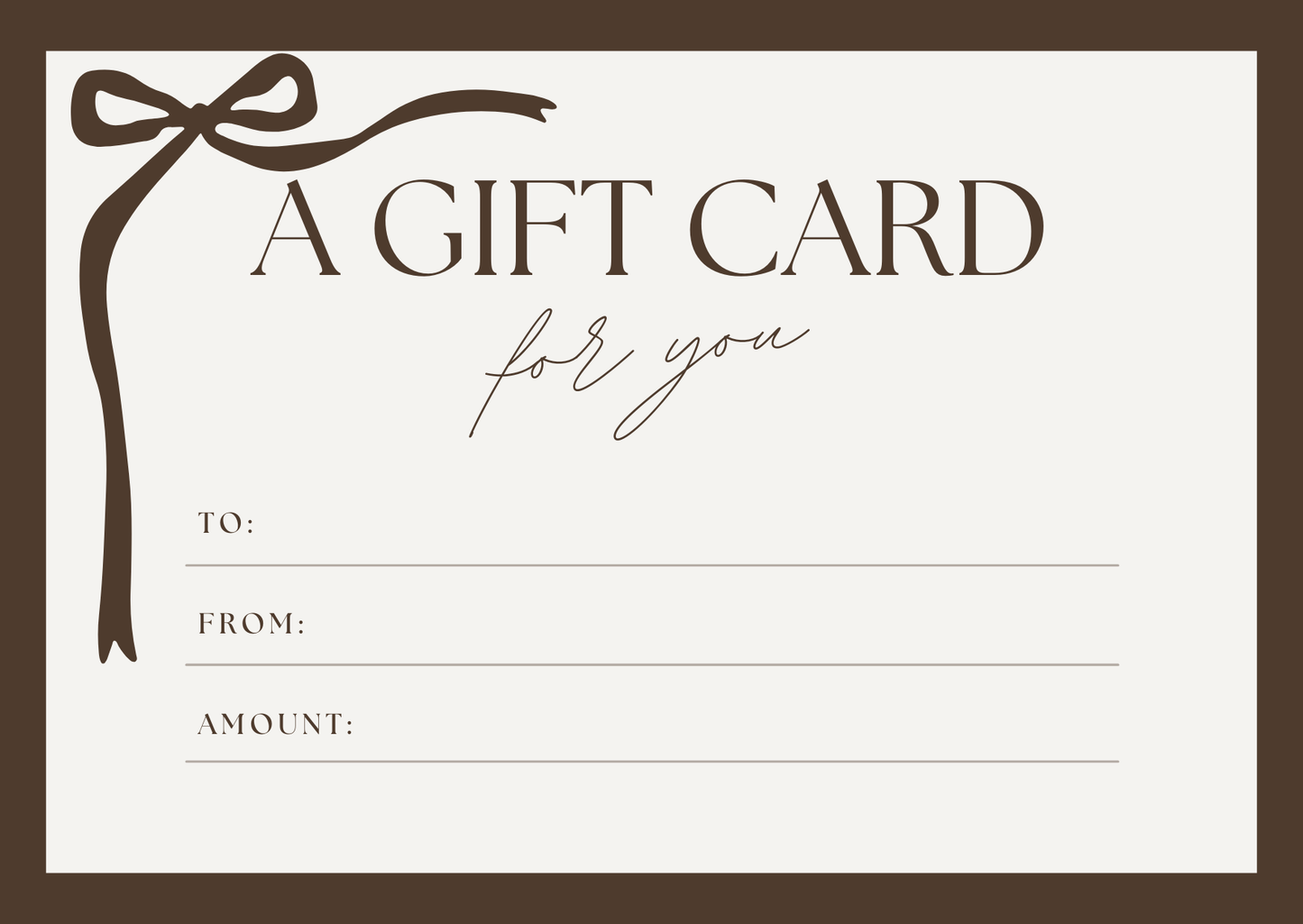 Maevy Gift Card