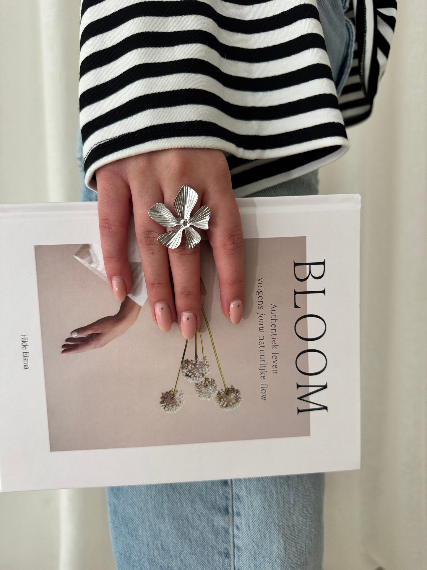 Flower Ring - Zilver