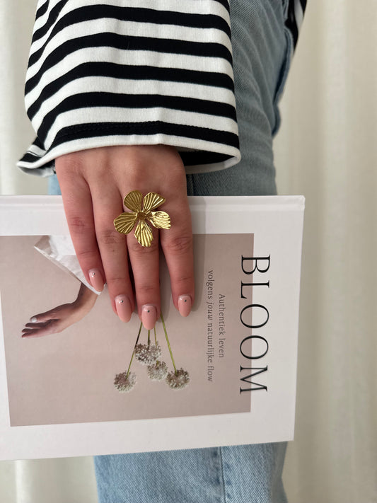 Flower Ring - Goud